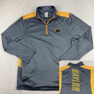 Baylor Bears Jacket Men's Large 1/4 Zip Champion Performance‎ Spell Out Golf
